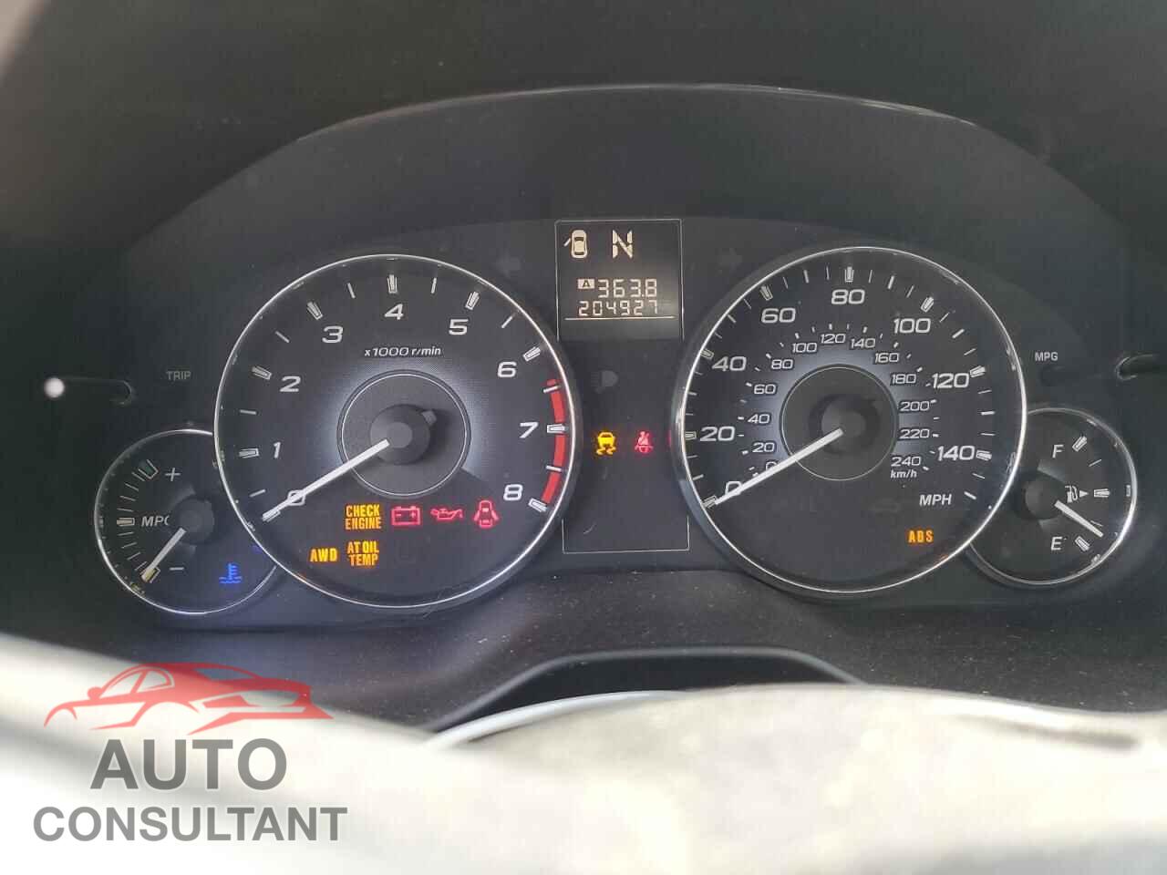 SUBARU OUTBACK 2010 - 4S4BRBCC4A3371285