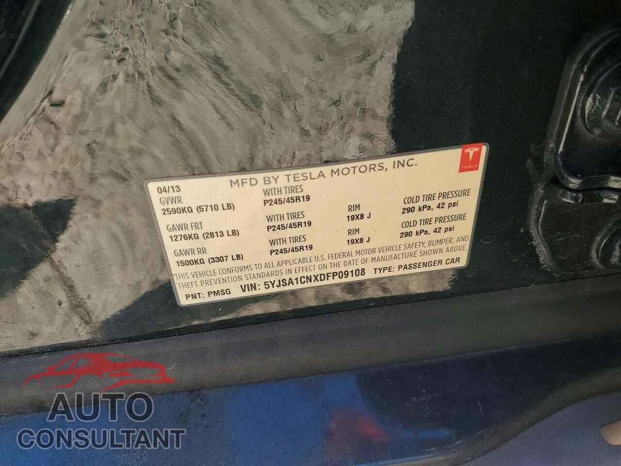 TESLA MODEL S 2013 - 5YJSA1CNXDFP09108