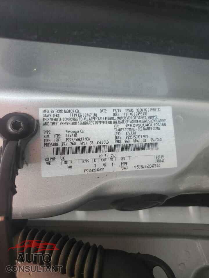 FORD CMAX 2016 - 1FADP5CU4GL103168