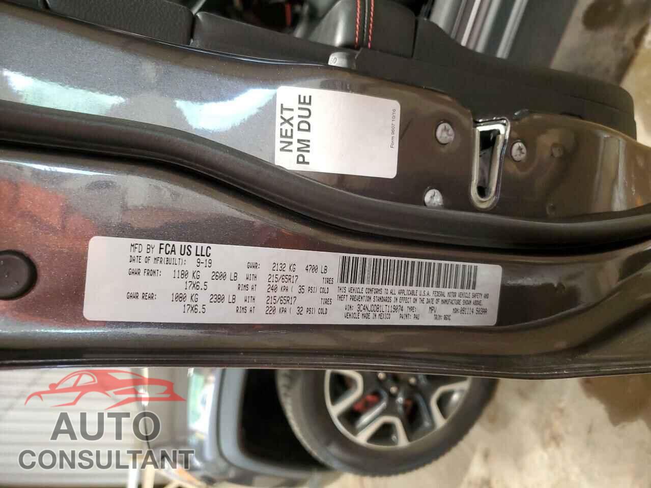 JEEP COMPASS 2020 - 3C4NJDDB1LT119074