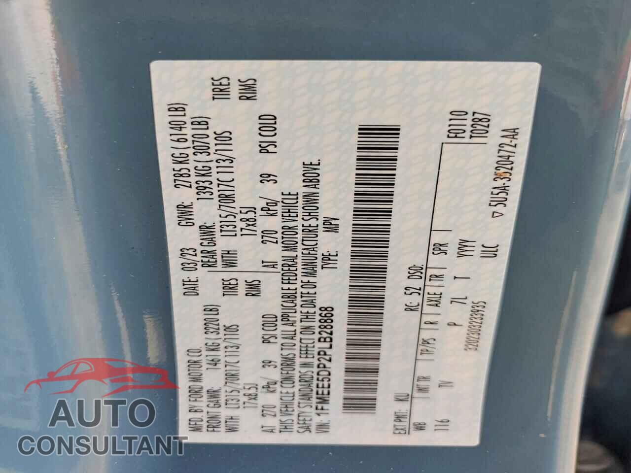 FORD BRONCO 2023 - 1FMEE5DP2PLB28868