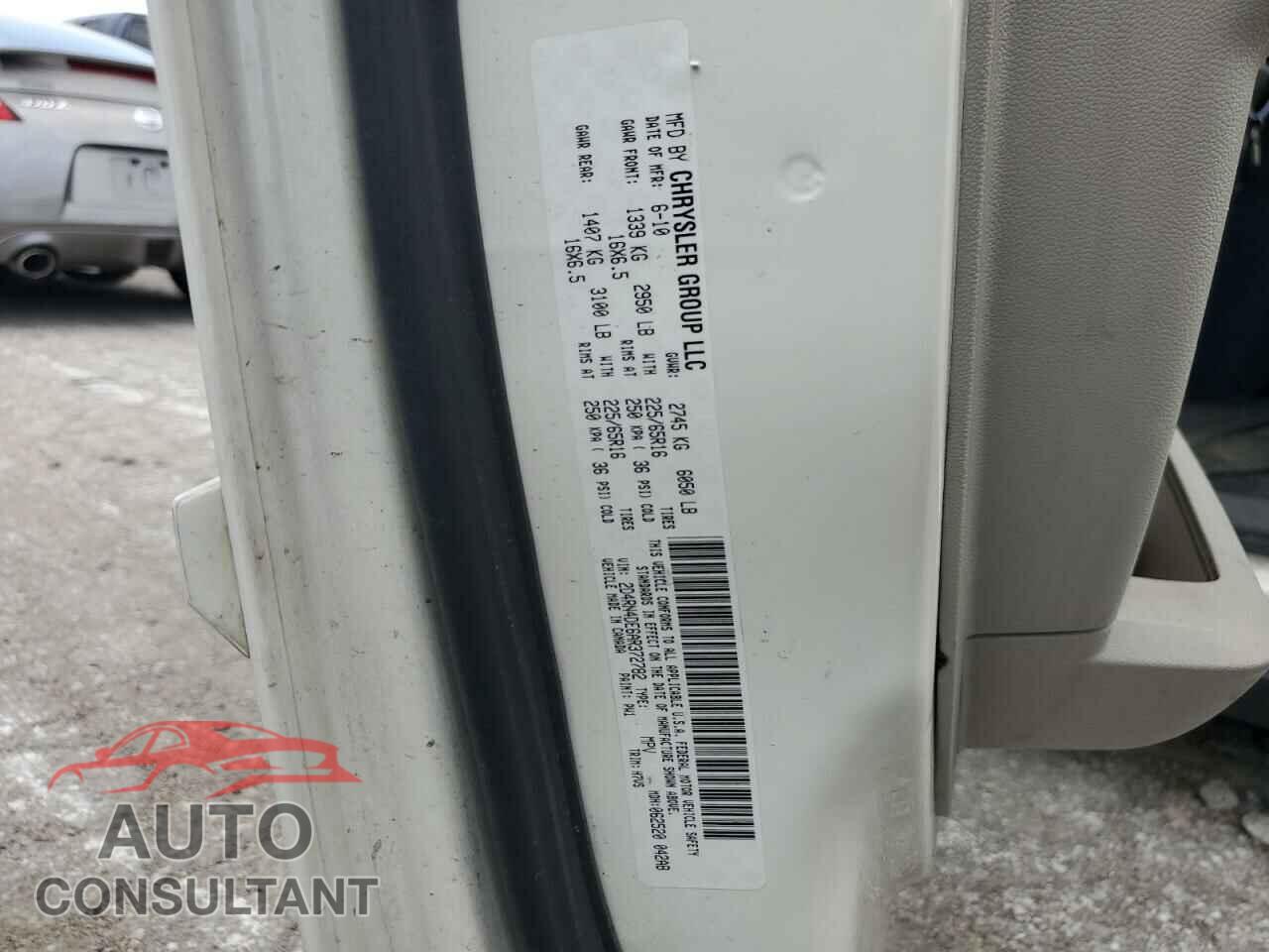 DODGE CARAVAN 2010 - 2D4RN4DE6AR372782
