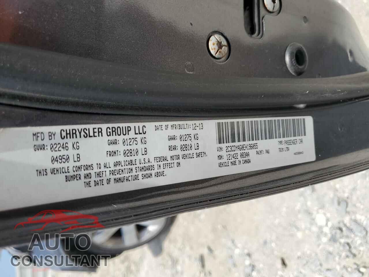 DODGE CHALLENGER 2014 - 2C3CDYAG0EH196055