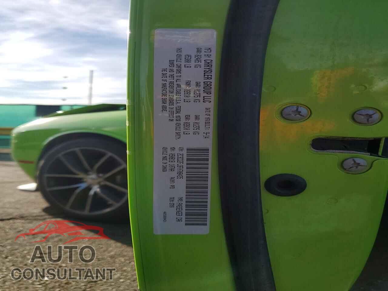 DODGE CHALLENGER 2015 - 2C3CDZFJ3FH708435