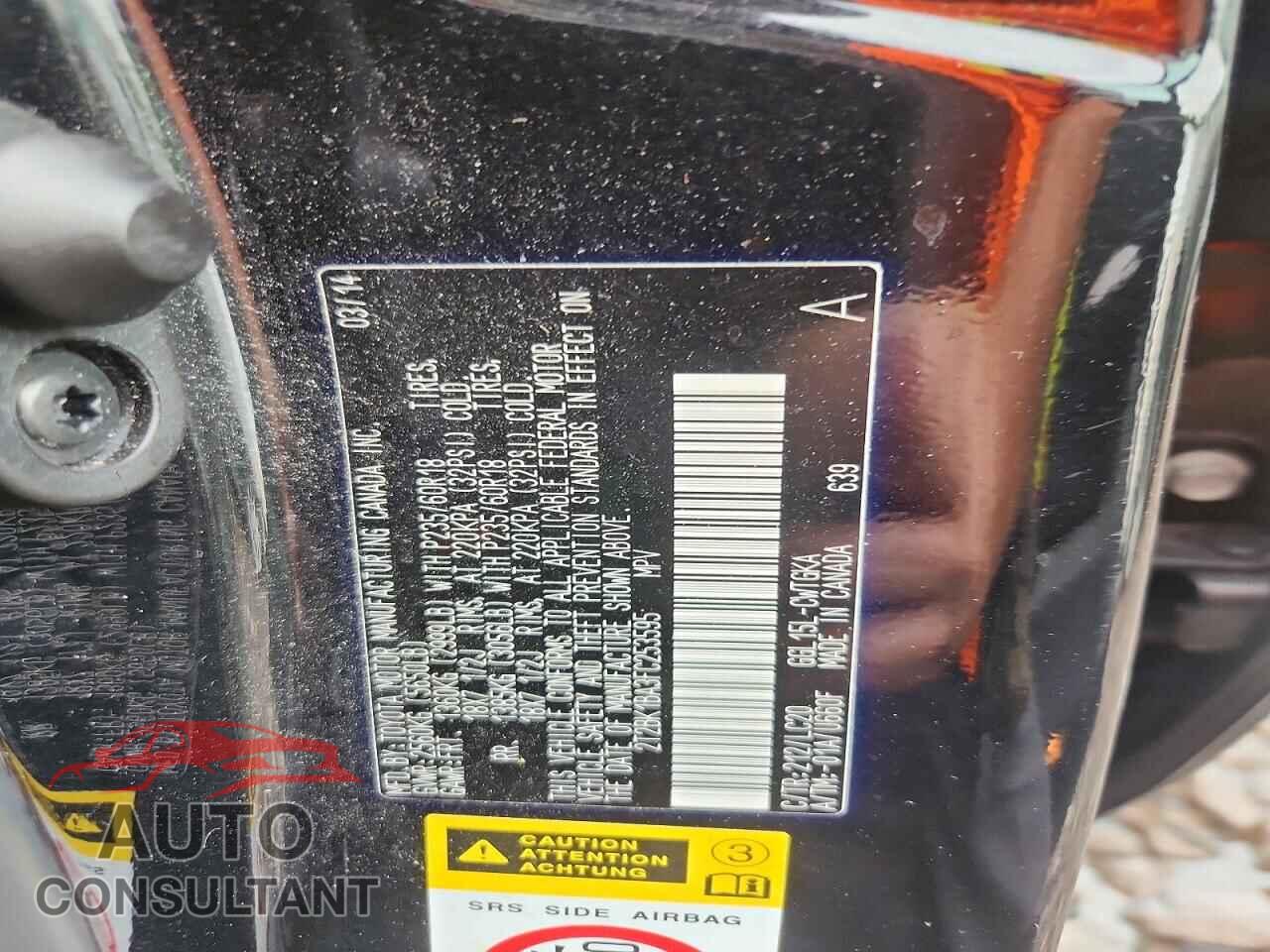 LEXUS RX350 2015 - 2T2BK1BA3FC253595
