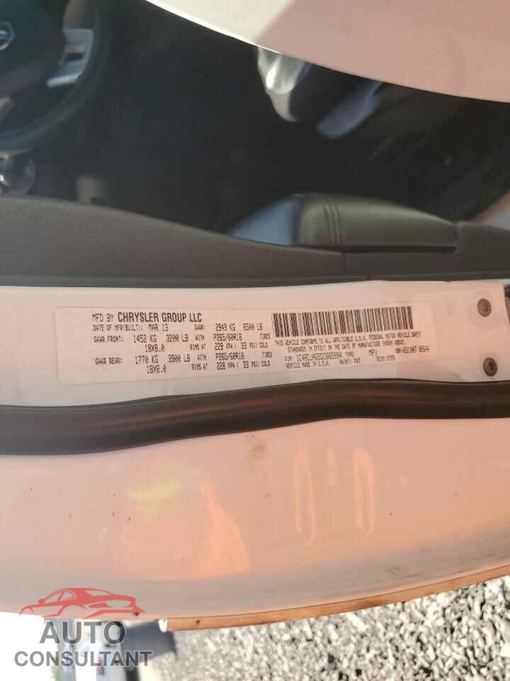 DODGE DURANGO 2013 - 1C4RDJAG5DC665994