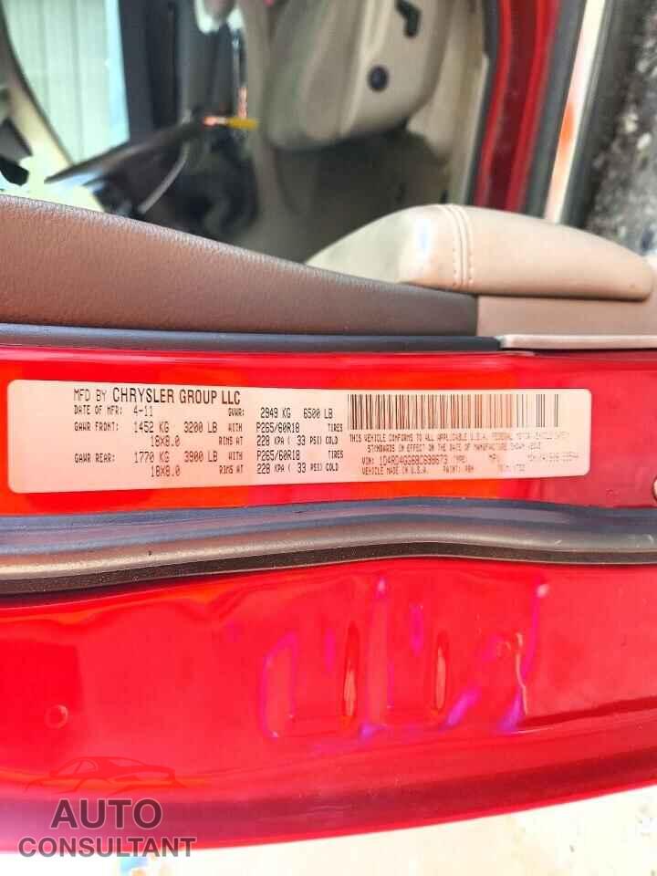 DODGE DURANGO 2011 - 1D4RD4GG6BC698673