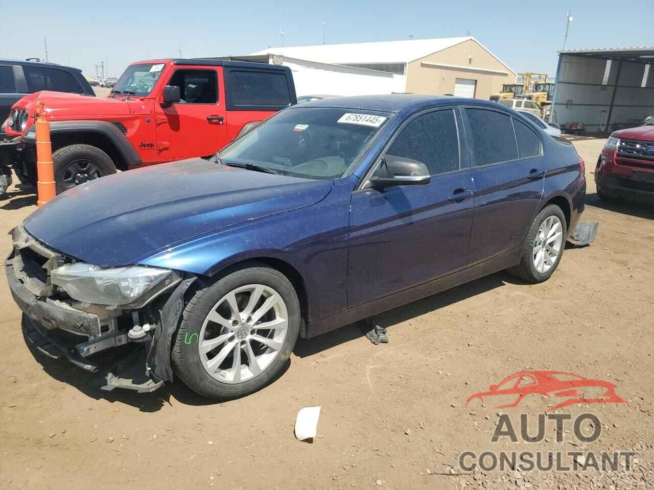 BMW 3 SERIES 2016 - WBA8A3C54GK690002