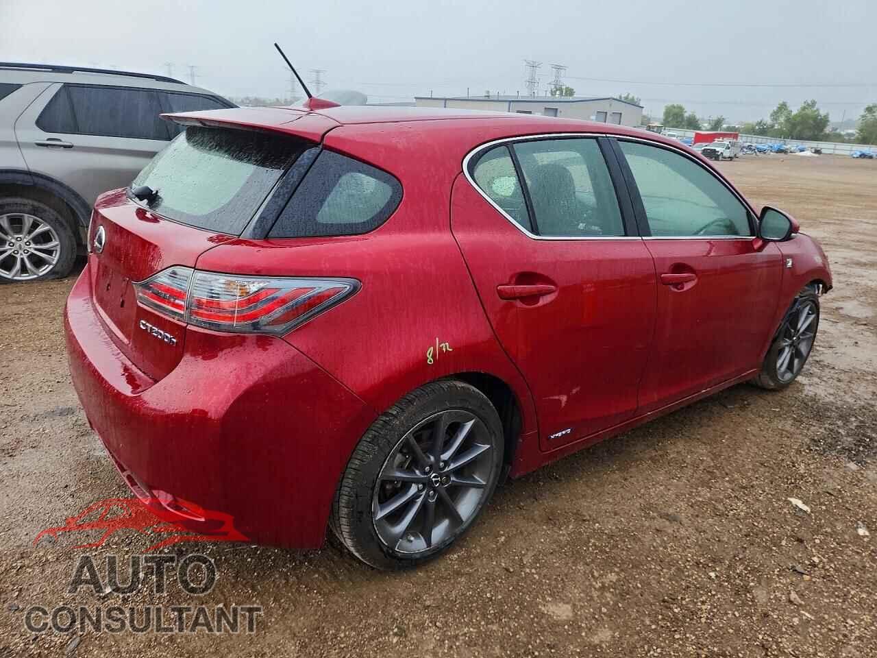 LEXUS CT 200 2012 - JTHKD5BH6C2068727