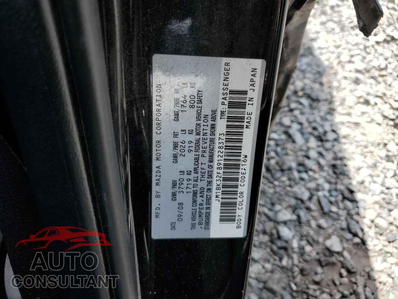 MAZDA 3 2009 - JM1BK32F891228373