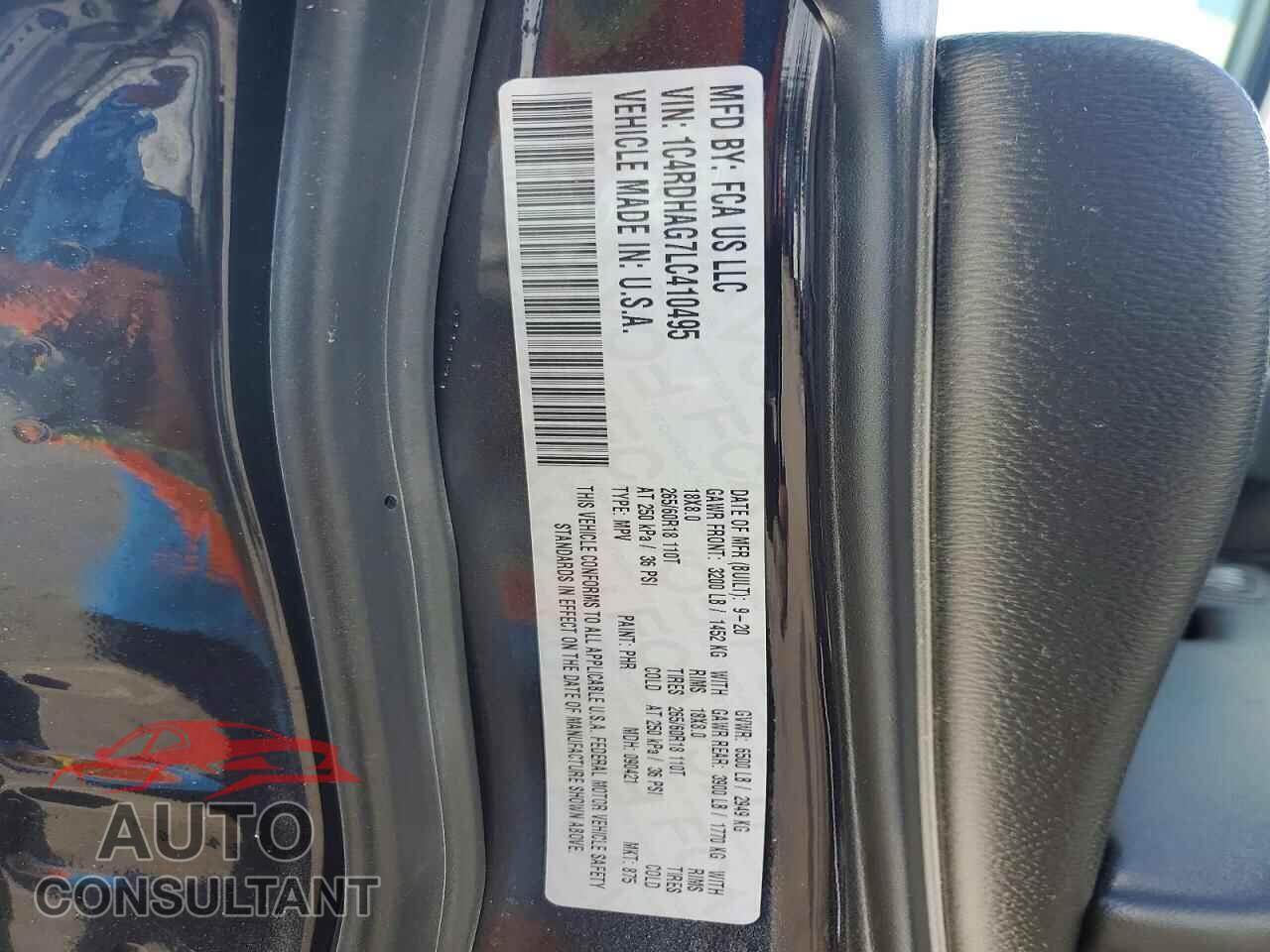 DODGE DURANGO 2020 - 1C4RDHAG7LC410495