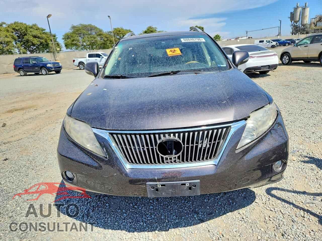 LEXUS RX350 2010 - 2T2ZK1BA9AC007724