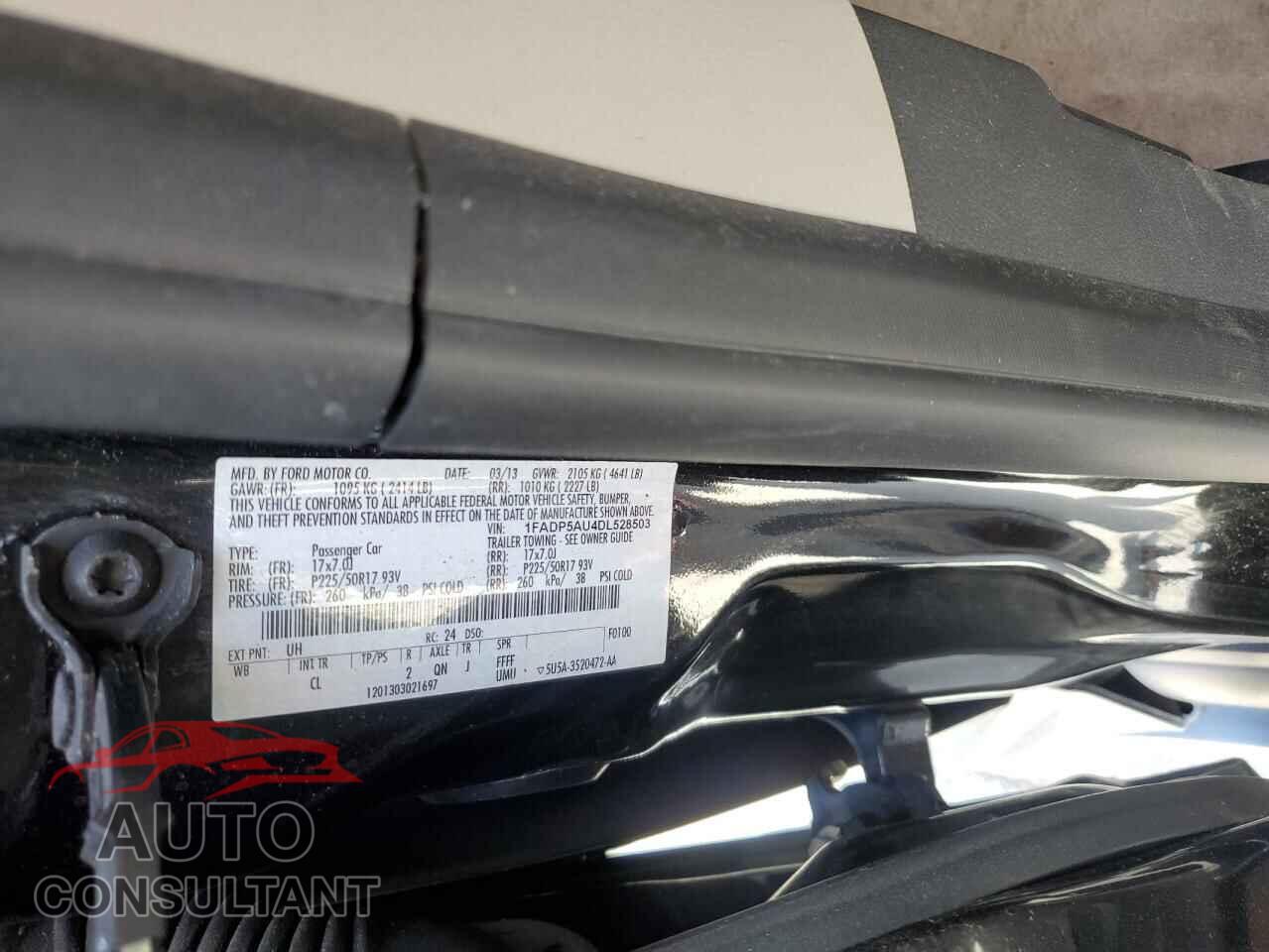 FORD CMAX 2013 - 1FADP5AU4DL528503