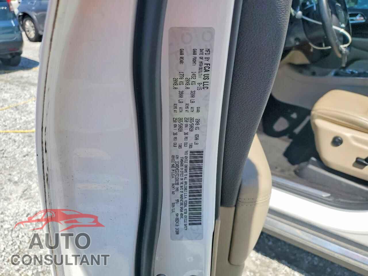 DODGE DURANGO 2015 - 1C4RDHEG1FC120199