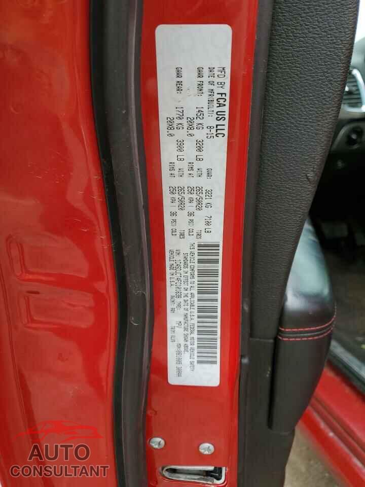DODGE DURANGO 2015 - 1C4SDJCT4FC101638