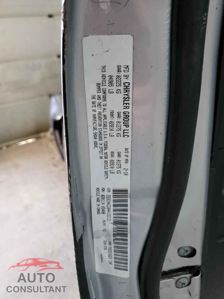 DODGE CHARGER 2010 - 2B3CA4CD0AH193121