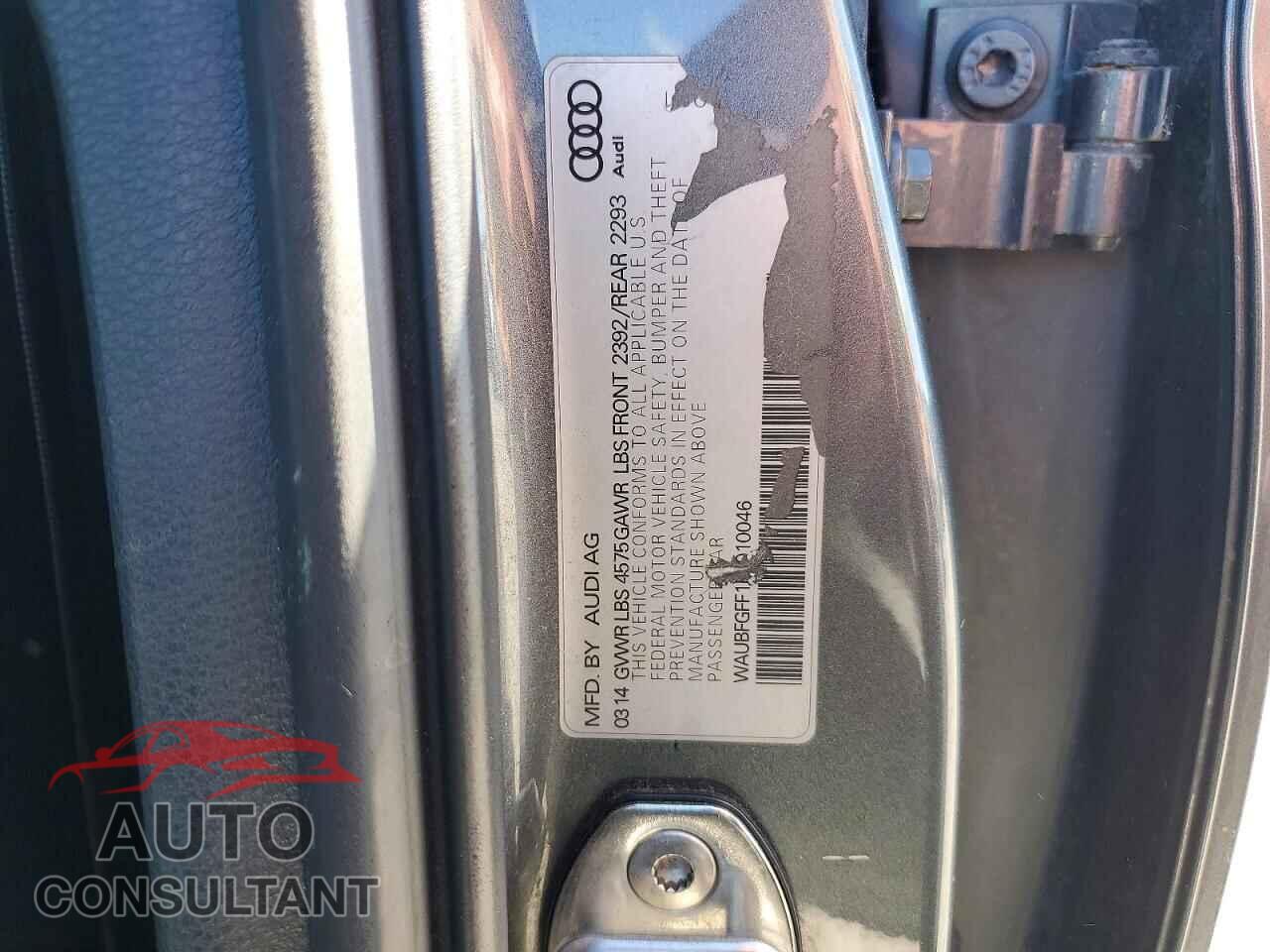 AUDI A3 2015 - WAUBFGFF1F1010046
