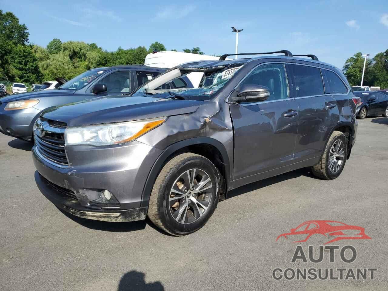 TOYOTA HIGHLANDER 2016 - 5TDJKRFH2GS280737