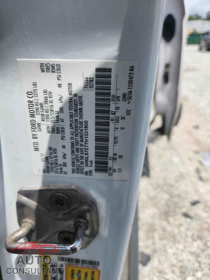 FORD TRANSIT 2017 - NM0LS7E77H1331800