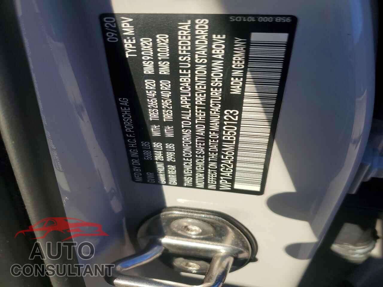 PORSCHE MACAN 2021 - WP1AG2A56MLB50123