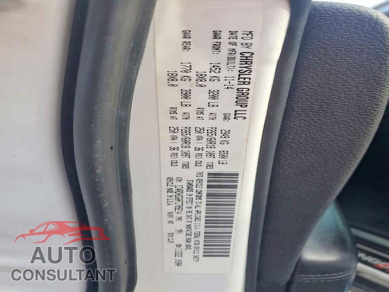 DODGE DURANGO 2015 - 1C4RDHDG0FC709214