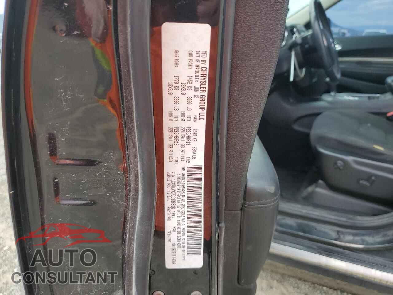 DODGE DURANGO 2012 - 1C4RDJAG7CC336566