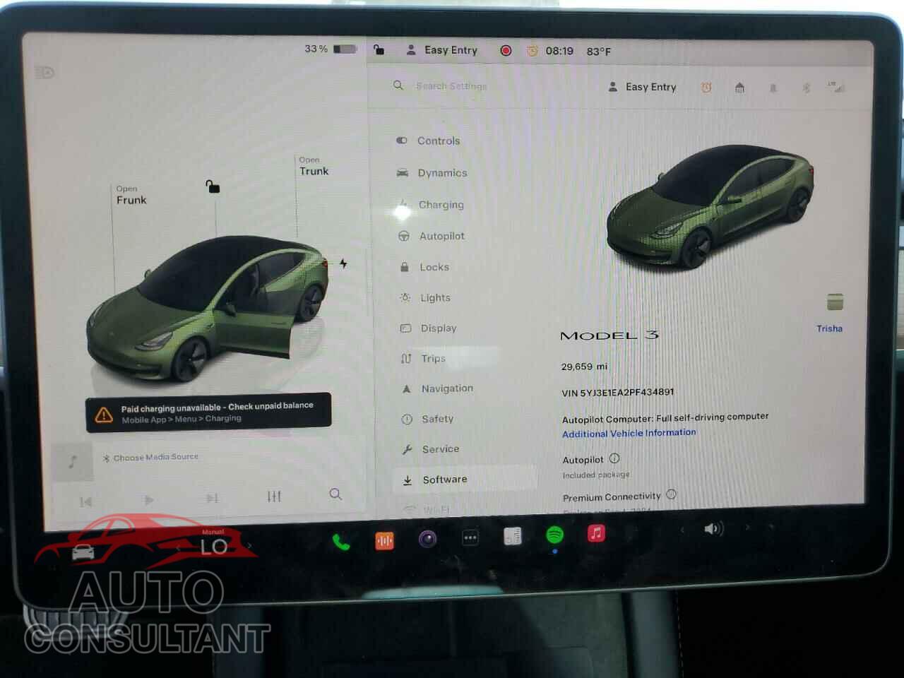 TESLA MODEL 3 2023 - 5YJ3E1EA2PF434891