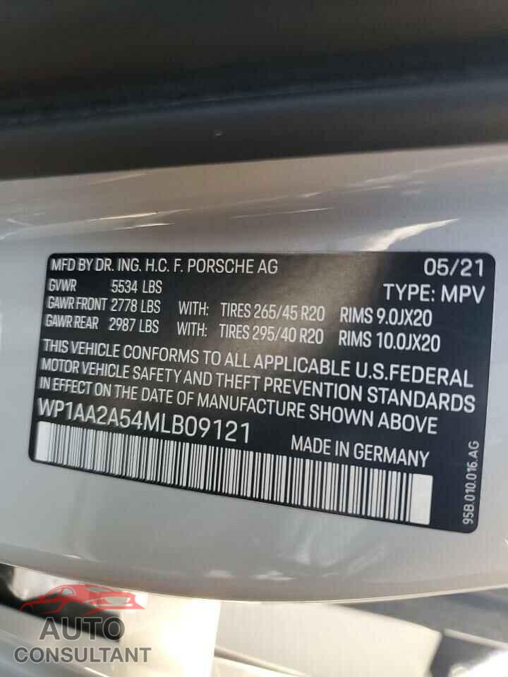 PORSCHE MACAN 2021 - WP1AA2A54MLB09121