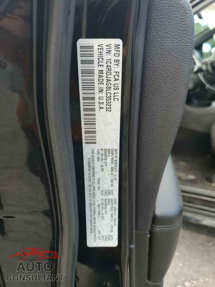 DODGE DURANGO 2020 - 1C4RDJAG8LC353232