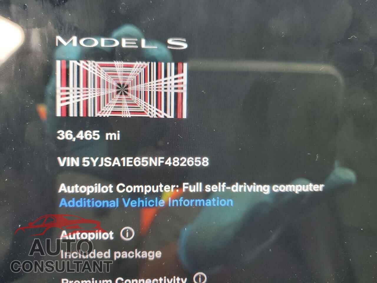 TESLA MODEL S 2020 - 5YJSA1E65NF482658