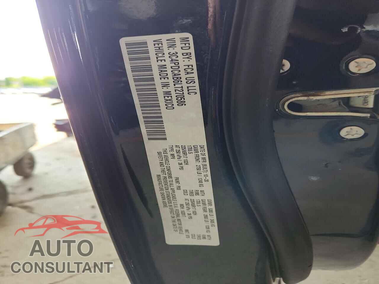 DODGE JOURNEY 2020 - 3C4PDCAB6LT270586