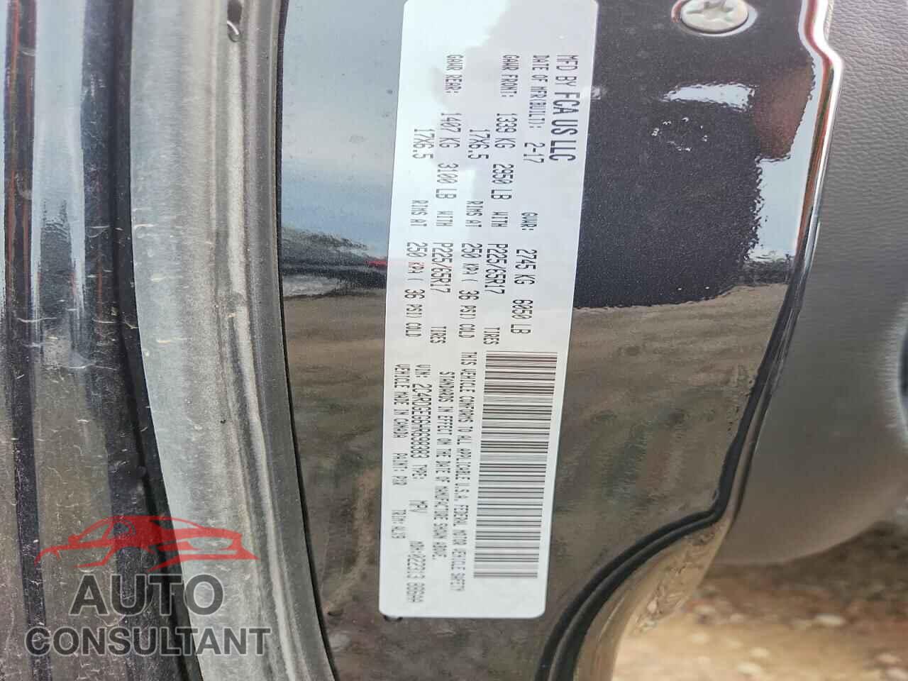 DODGE CARAVAN 2017 - 2C4RDGEG6HR698383