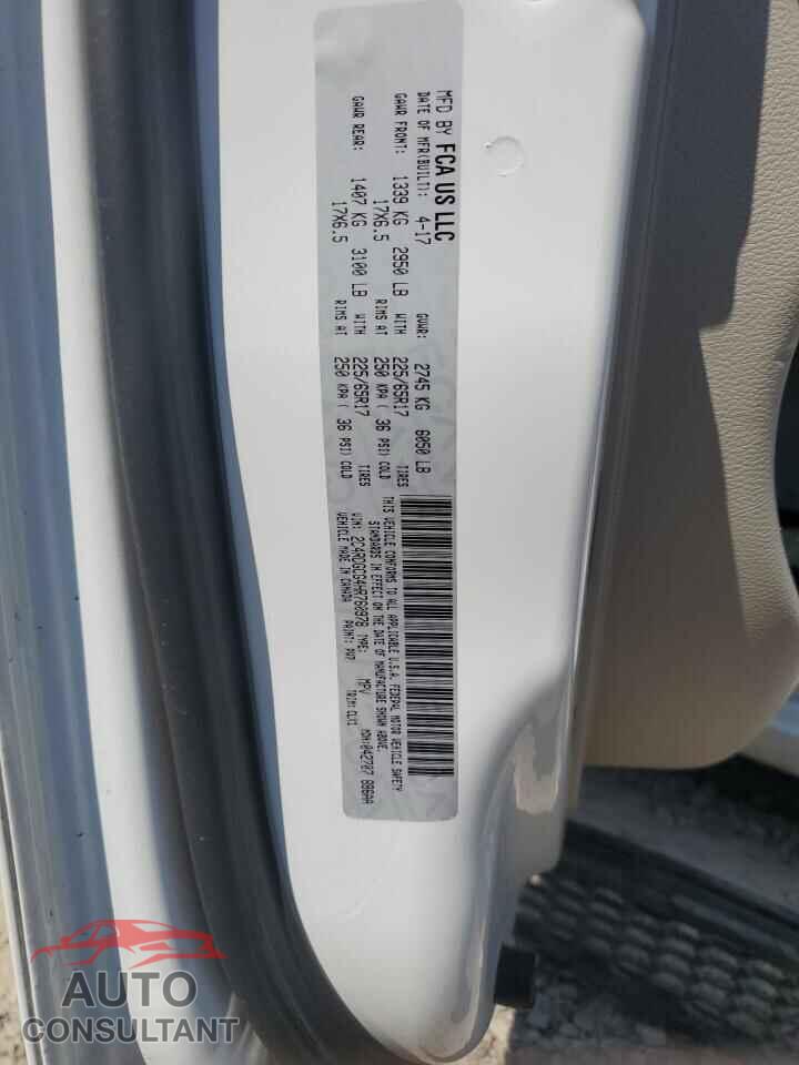 DODGE CARAVAN 2017 - 2C4RDGCG4HR760978