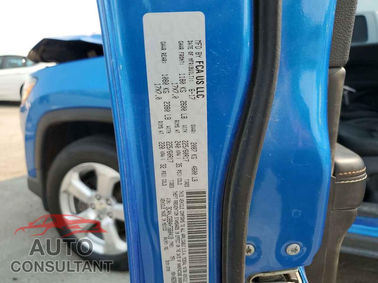 JEEP COMPASS 2017 - 3C4NJDBB4HT660419