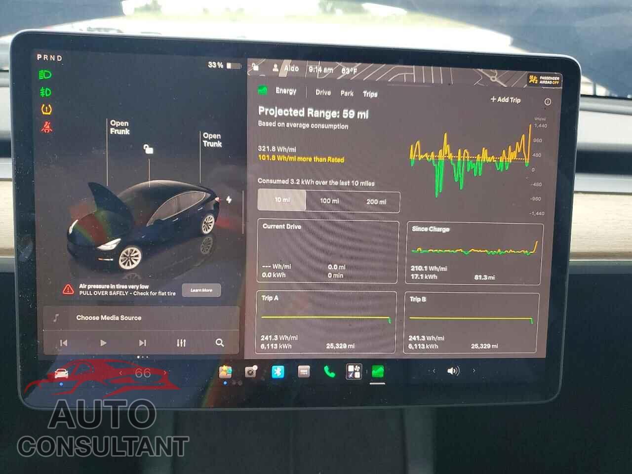 TESLA MODEL 3 2022 - 5YJ3E1EB6NF190426