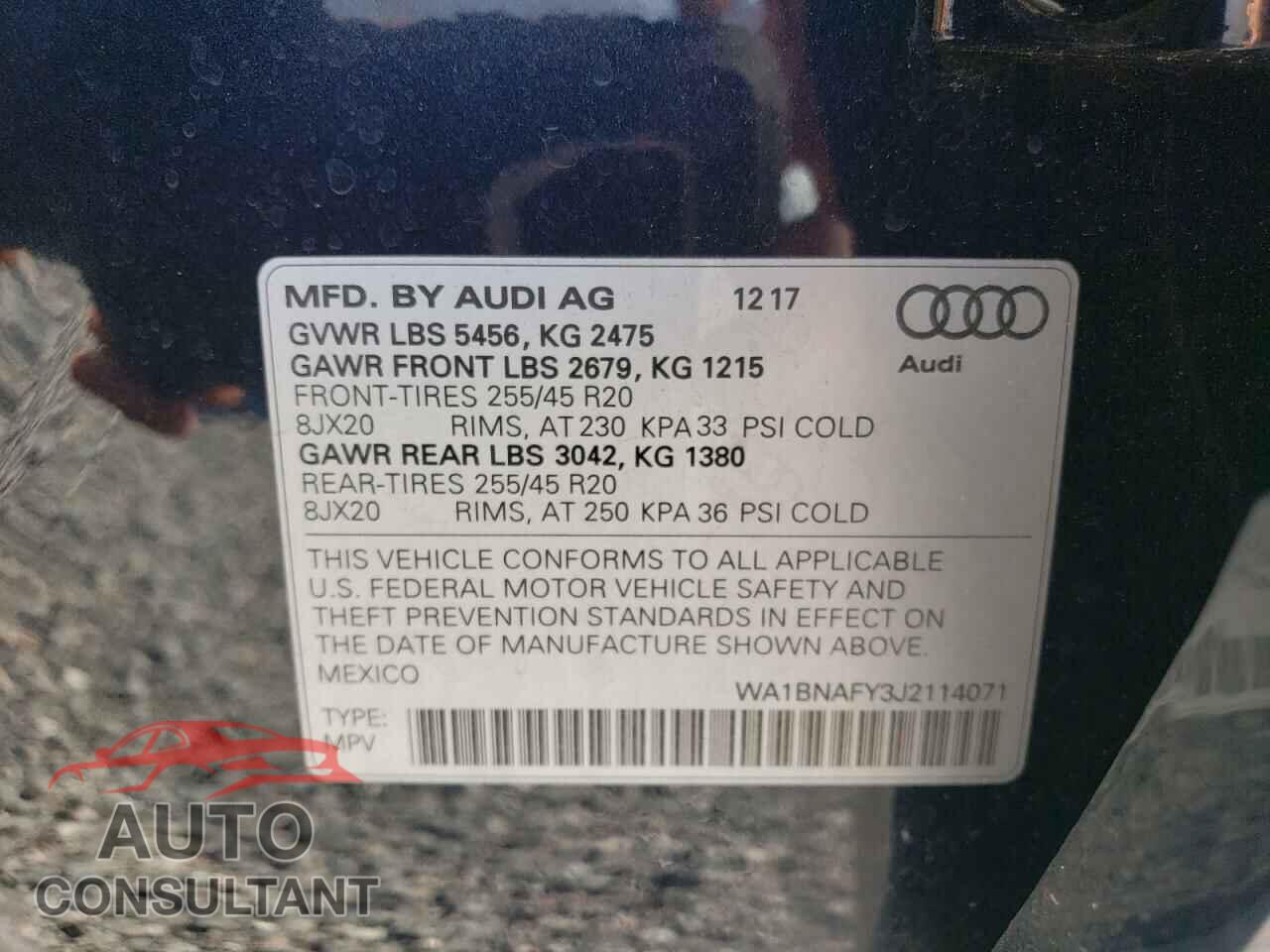 AUDI Q5 2018 - WA1BNAFY3J2114071