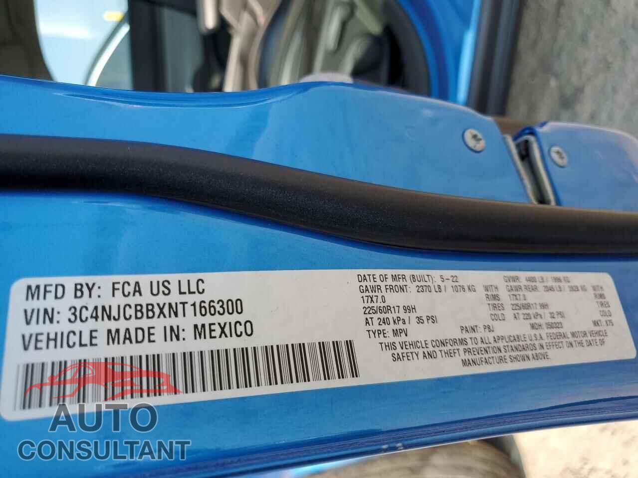 JEEP COMPASS 2022 - 3C4NJCBBXNT166300