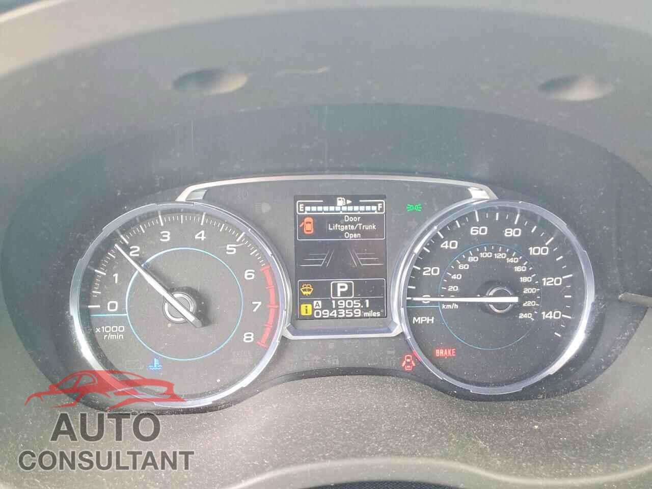 SUBARU FORESTER 2017 - JF2SJAGC6HH436412