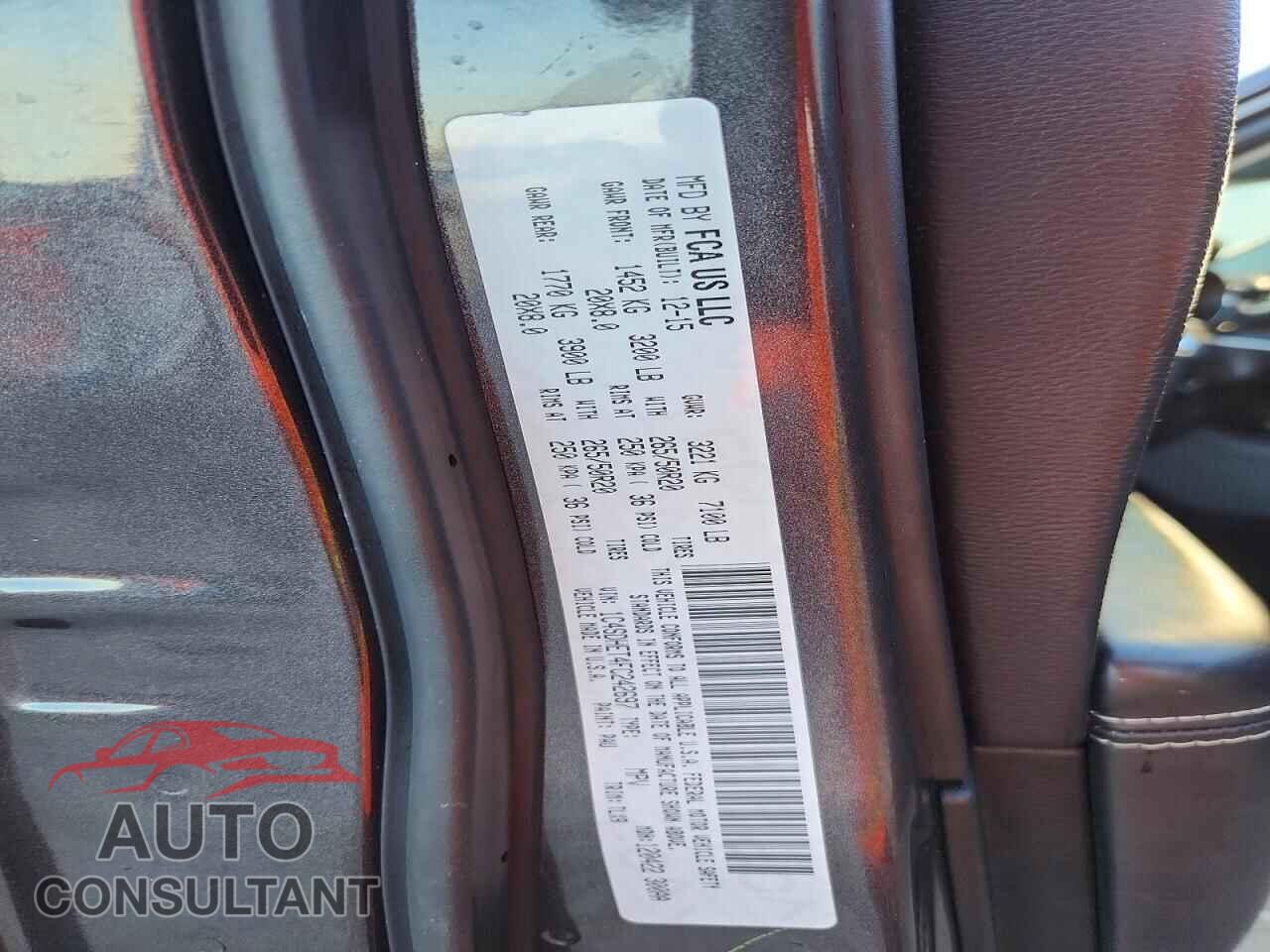 DODGE DURANGO 2015 - 1C4SDHET4FC242697