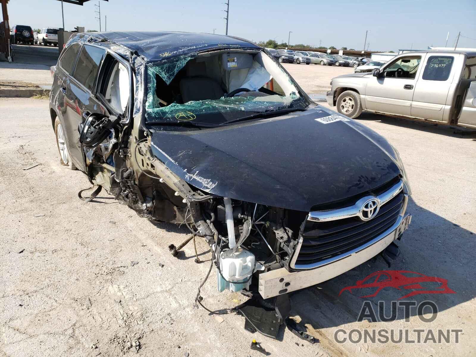 TOYOTA HIGHLANDER 2016 - 5TDZKRFH5GS186984