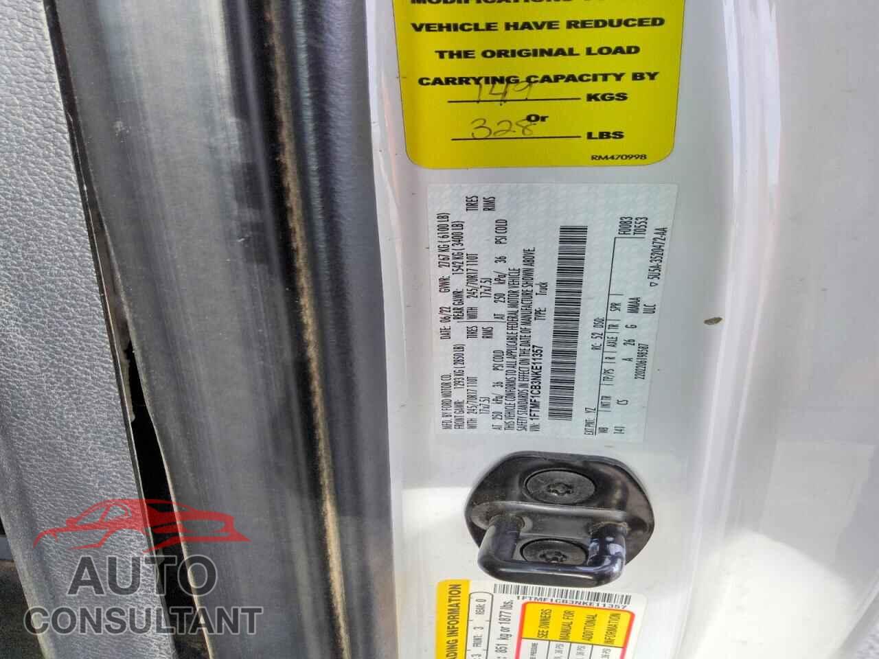 FORD All Models 2022 - 1FTMF1CB3NKE11357