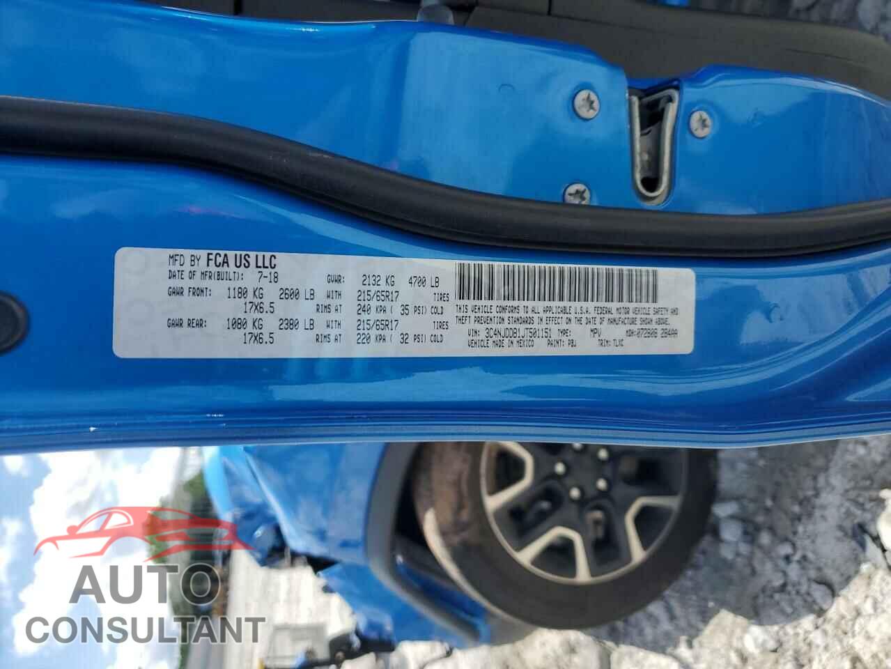 JEEP COMPASS 2018 - 3C4NJDDB1JT501151
