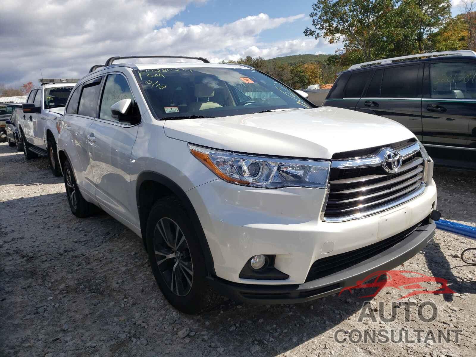 TOYOTA HIGHLANDER 2016 - 5TDJKRFHXGS269520