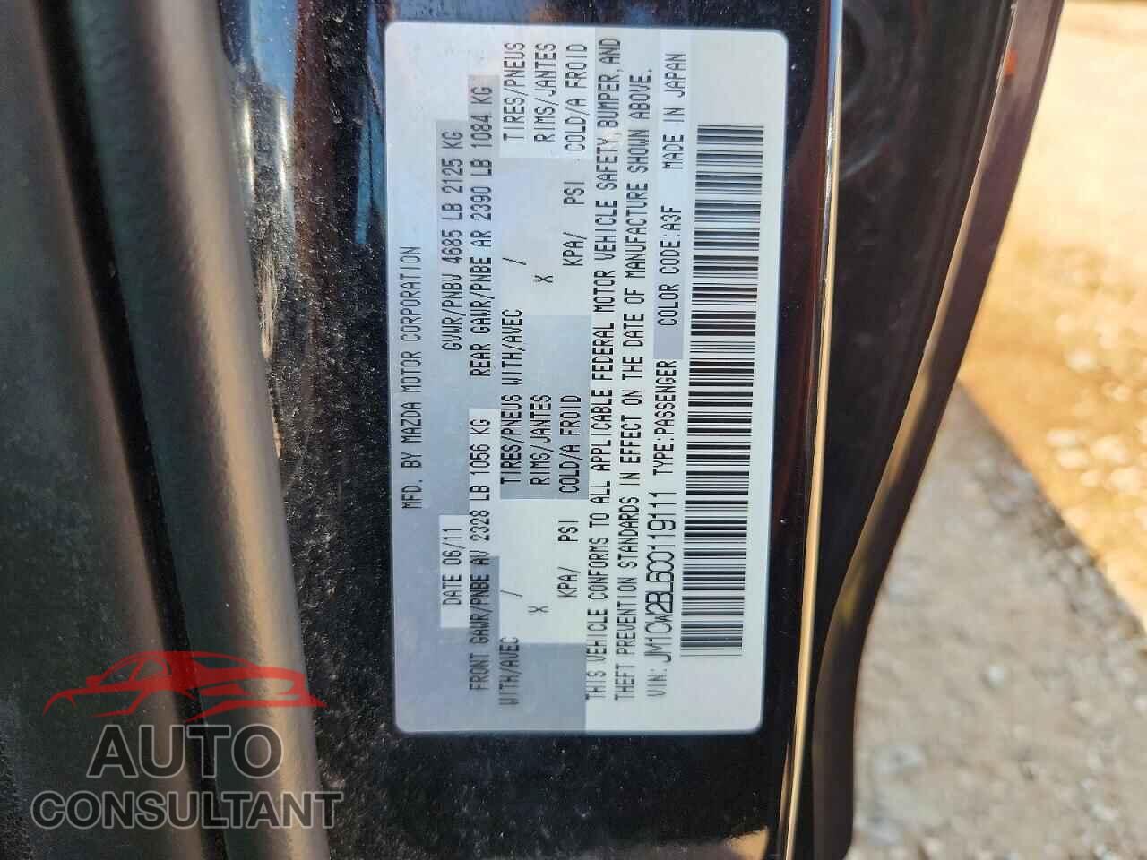 MAZDA 5 2012 - JM1CW2BL6C0119111