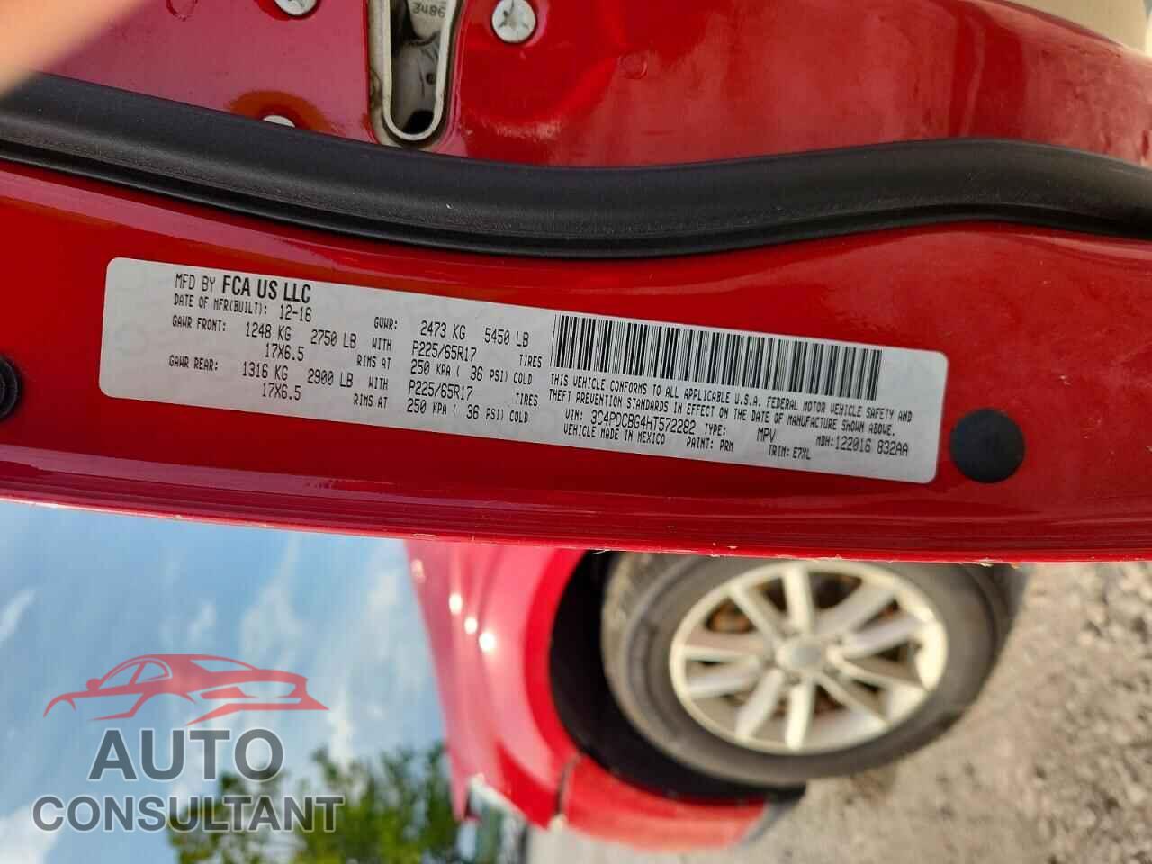 DODGE JOURNEY 2017 - 3C4PDCBG4HT572282