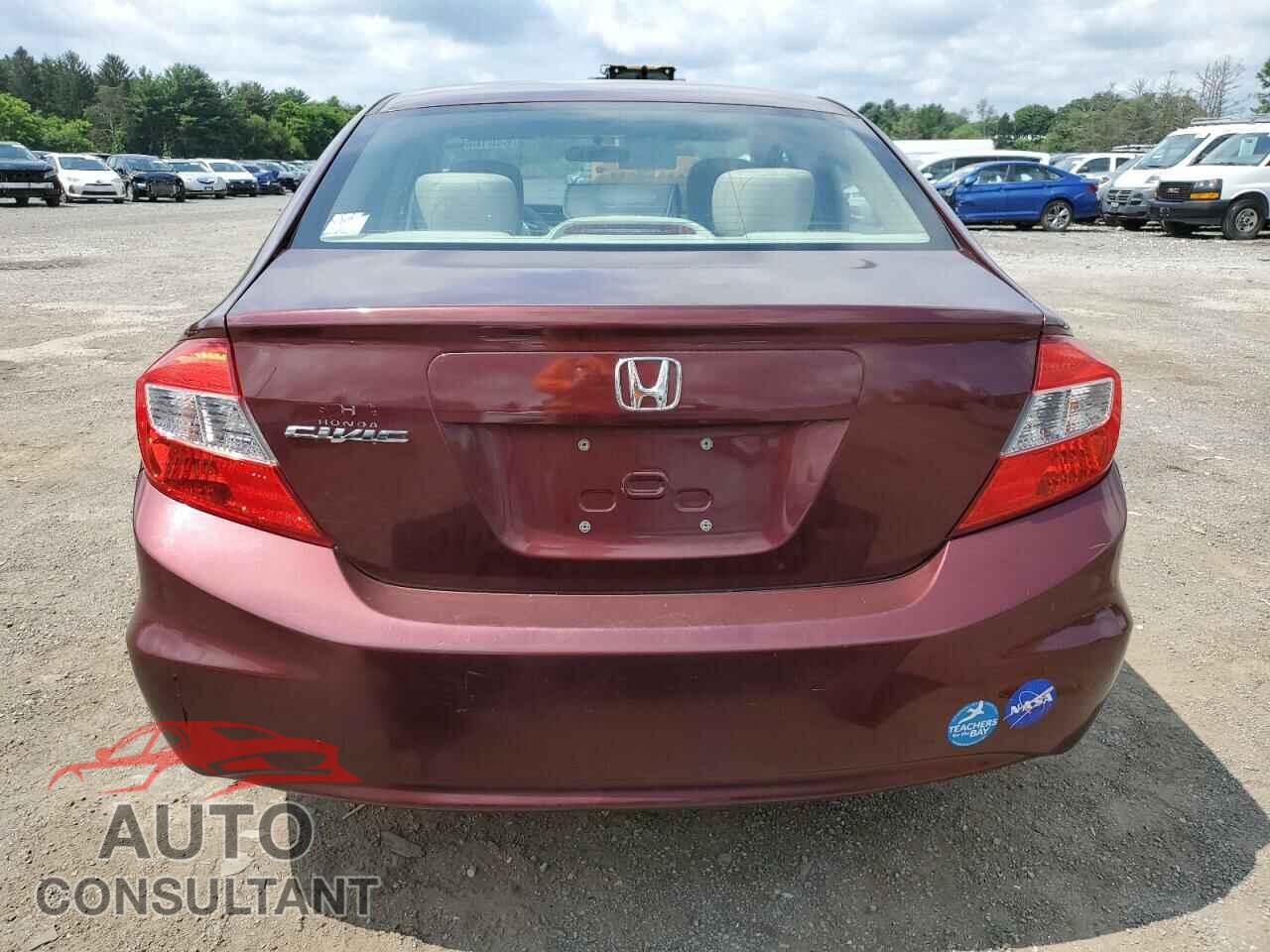 HONDA CIVIC 2012 - 19XFB2F5XCE344983