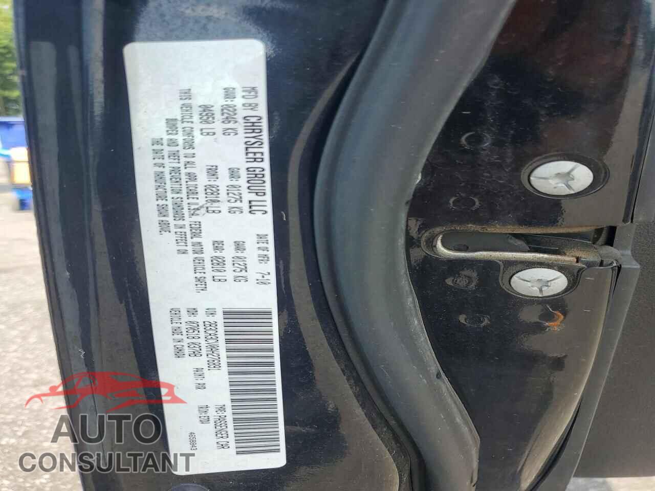 DODGE CHARGER 2010 - 2B3CA3CV0AH276891