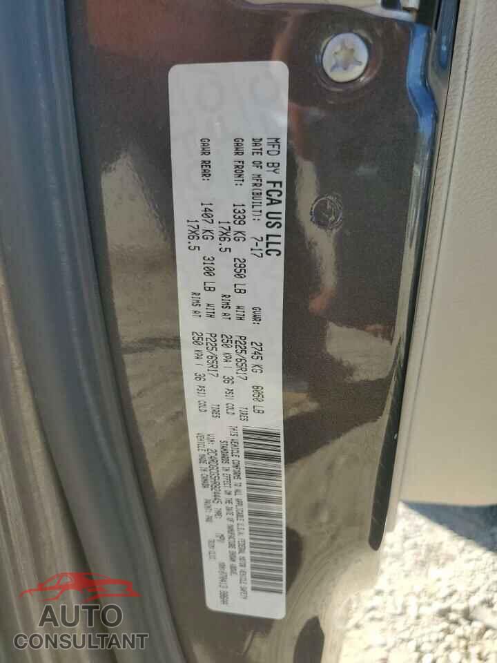 DODGE CARAVAN 2017 - 2C4RDGCG5HR824445