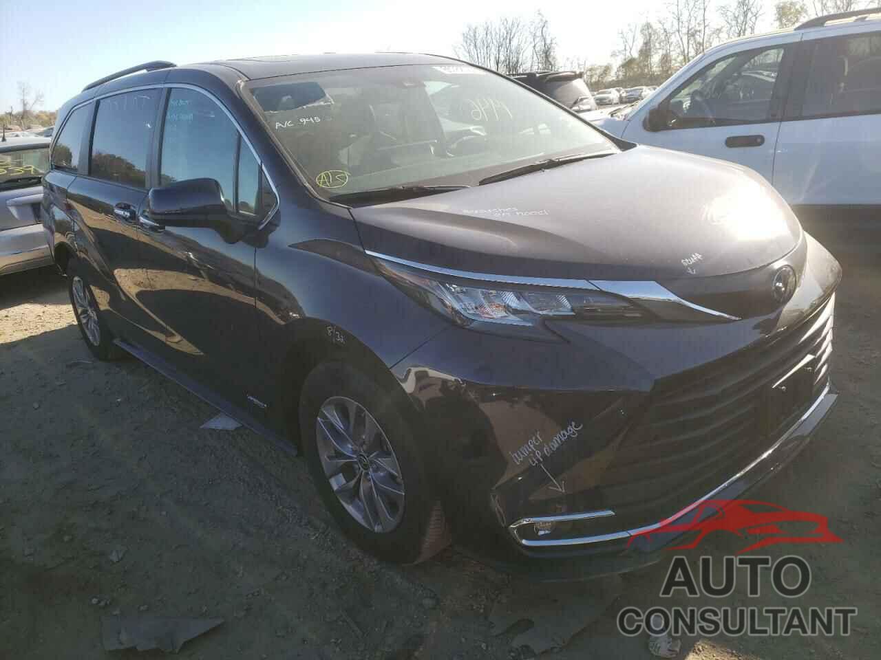 TOYOTA SIENNA 2021 - 5TDJRKEC2MS052189