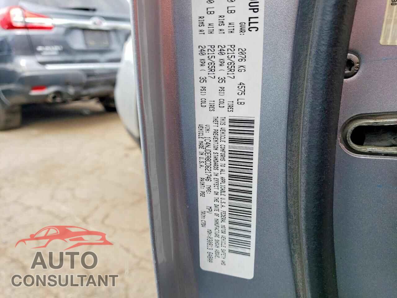 JEEP COMPASS 2012 - 1C4NJDEB8CD621746